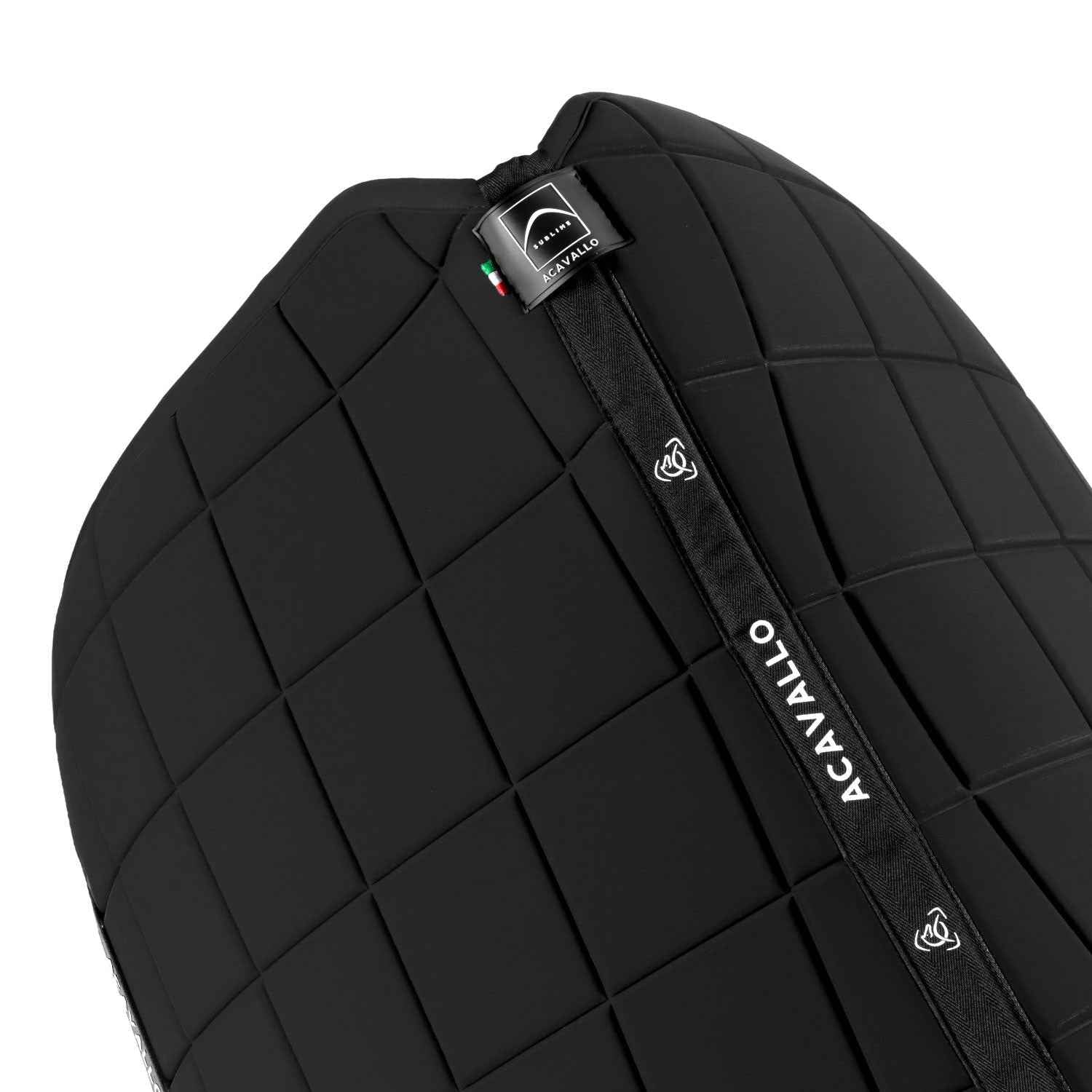 Acavallo Sublime Square Dressage Saddle Pad in Technical Fabric - Black