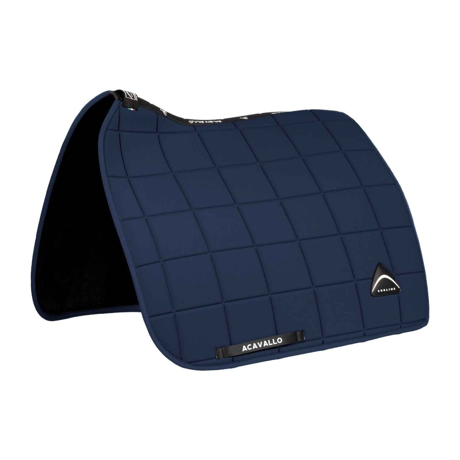 Acavallo Sublime Square Dressage Saddle Pad in Technical Fabric - Navy