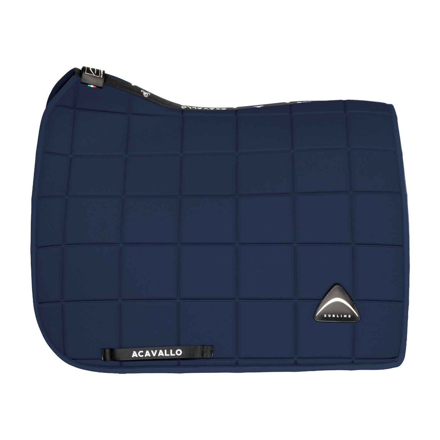 Acavallo Sublime Square Dressage Saddle Pad in Technical Fabric - Navy