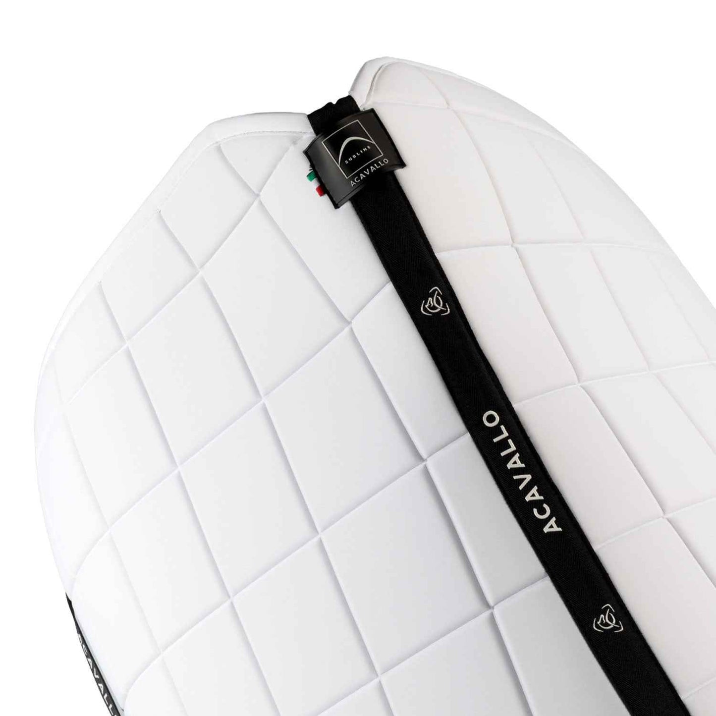 Acavallo Sublime Square Dressage Saddle Pad in Technical Fabric - White