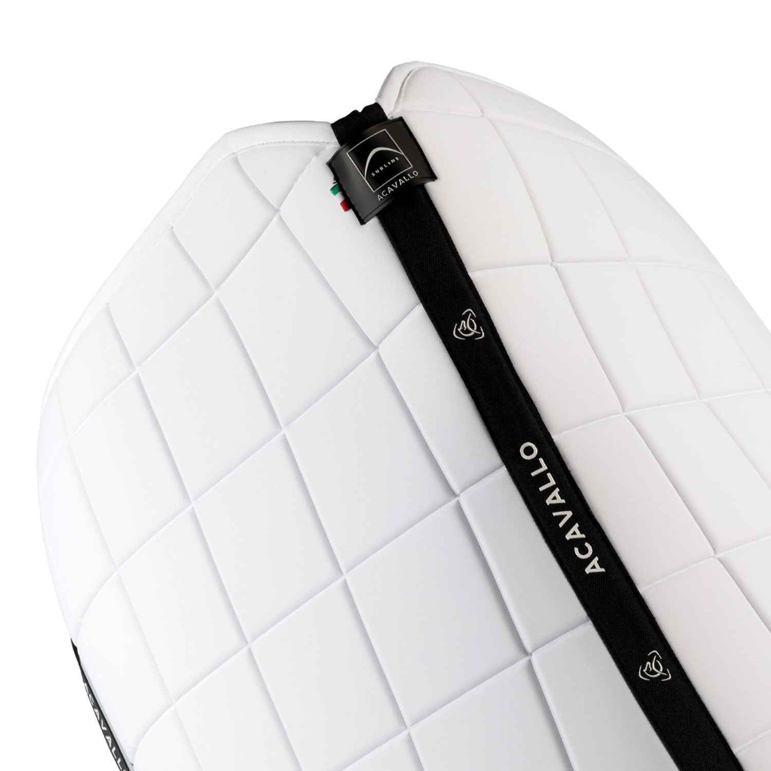 Acavallo Sublime Square Dressage Saddle Pad in Technical Fabric - White
