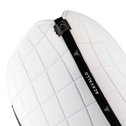 Acavallo Sublime Square Dressage Saddle Pad in Technical Fabric - White