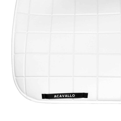 Acavallo Sublime Square Dressage Saddle Pad in Technical Fabric - White