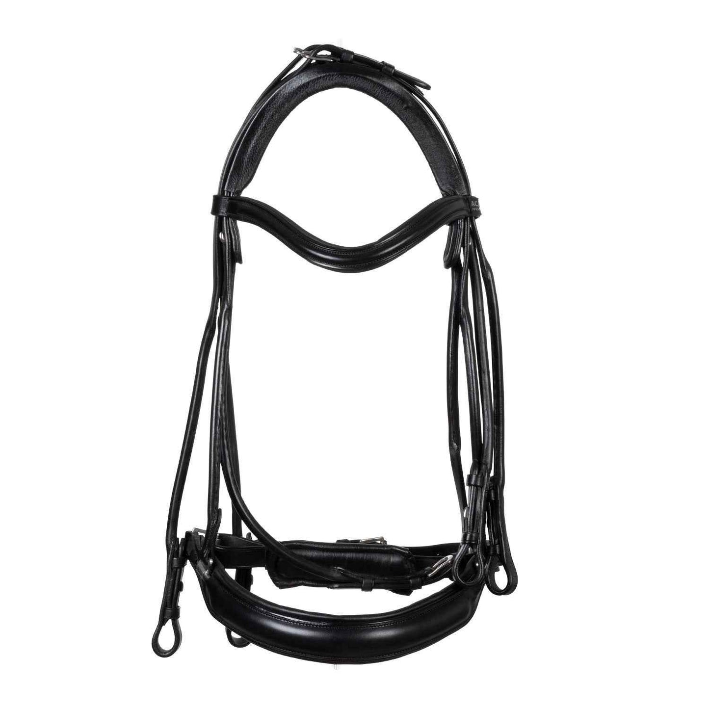 Acavallo Parnaso Double Bridle with Reins - Black