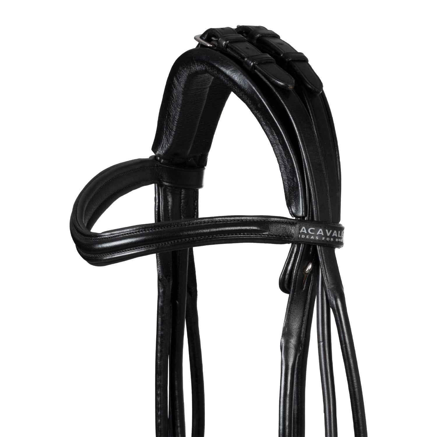Acavallo Parnaso Double Bridle with Reins - Black