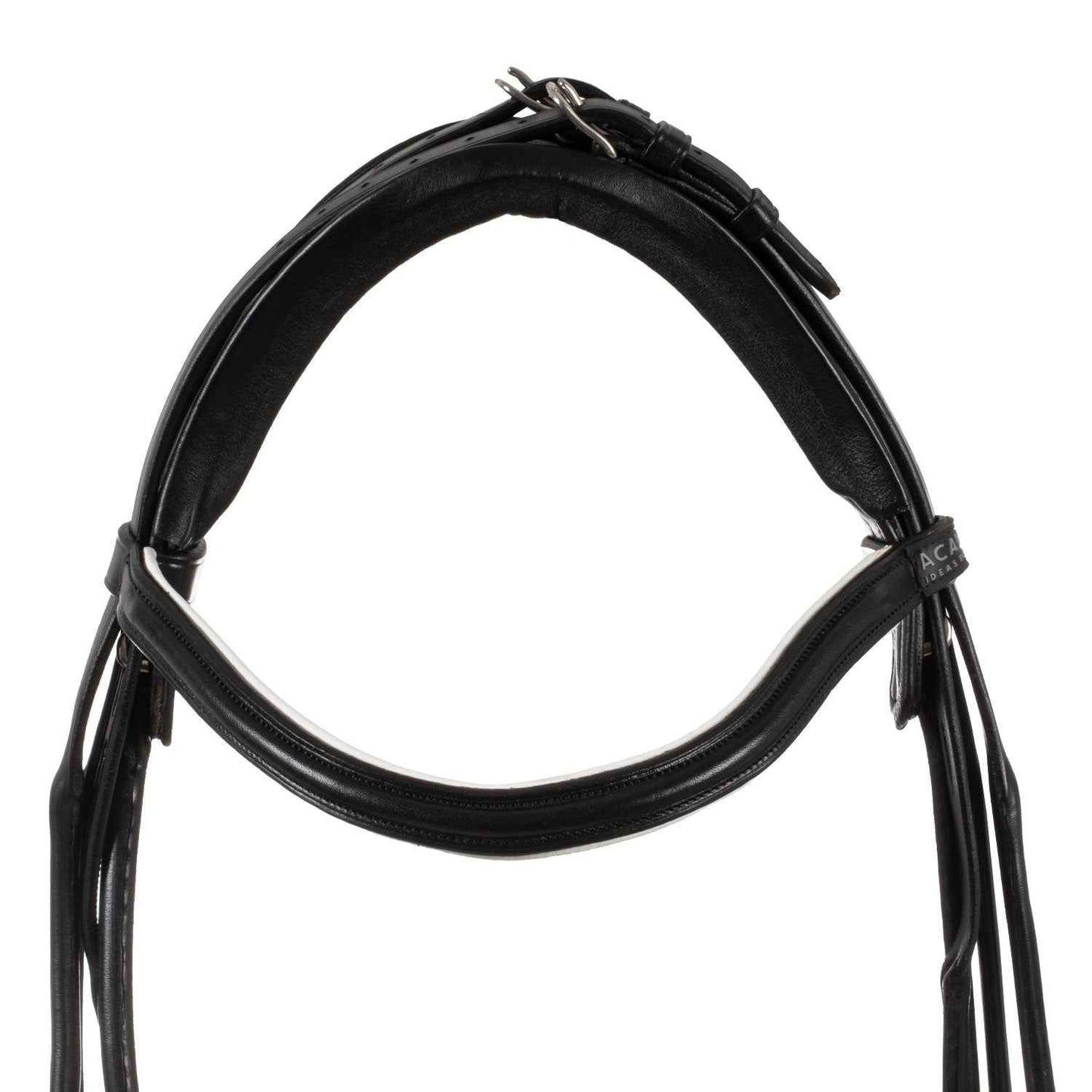 Acavallo Parnaso Double Bridle with Reins - Black/White