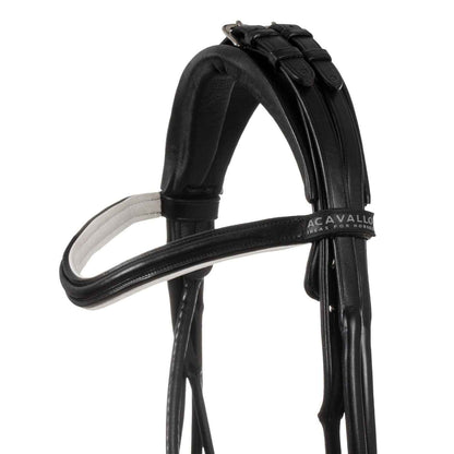 Acavallo Parnaso Double Bridle with Reins - Black/White