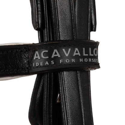Acavallo Parnaso Double Bridle with Reins - Black/White