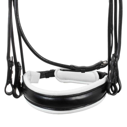 Acavallo Parnaso Double Bridle with Reins - Black/White