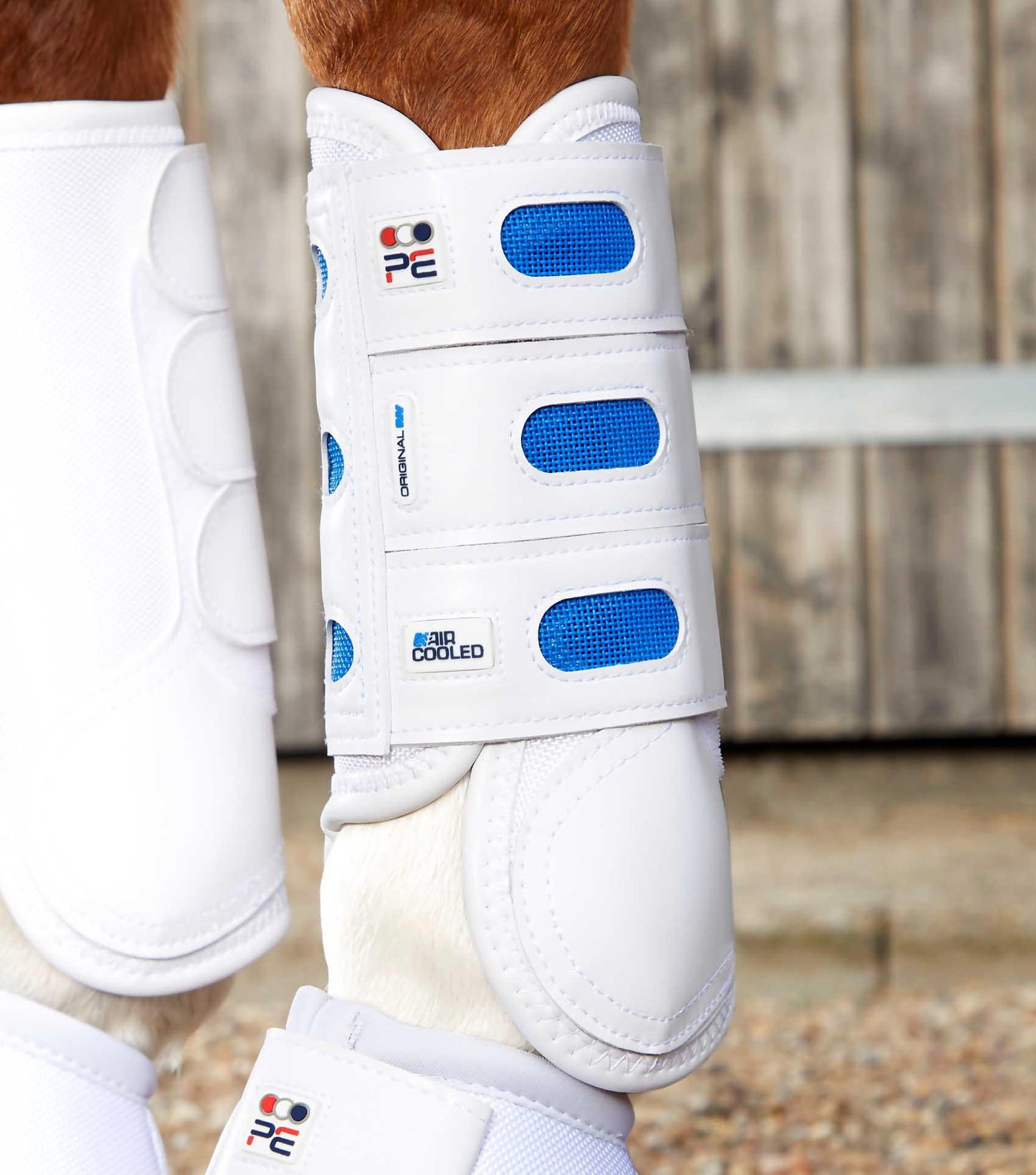 Premier Equine Air Cooled Original Eventing Boots - Front - White