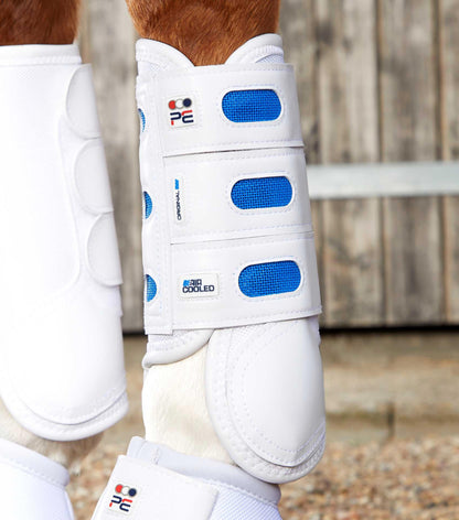 Premier Equine Air Cooled Original Eventing Boots - Front - White