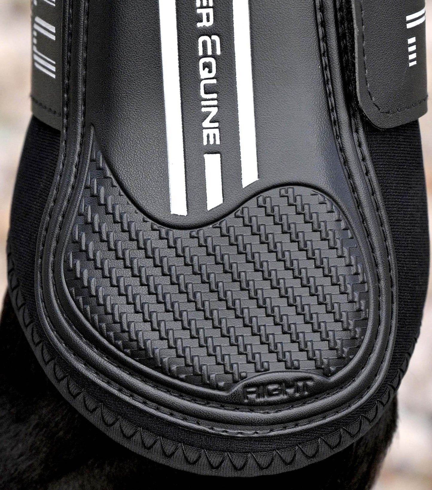Premier Equine Air Velox Single Locking Brushing Boots Black - N P Equestrian & Pet Supplies Ltd 