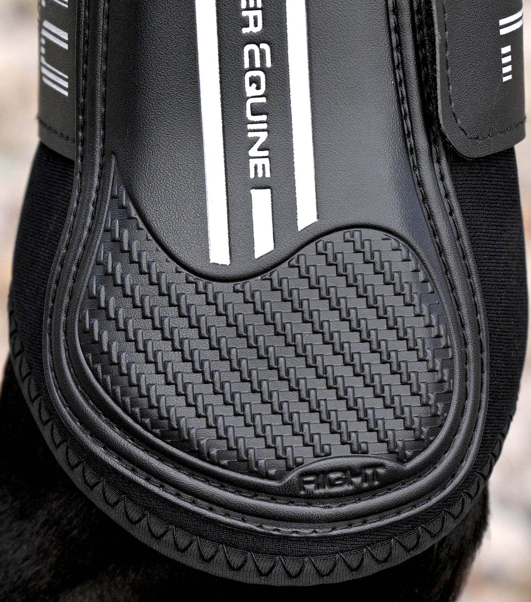 Premier Equine Air Velox Single Locking Brushing Boots Black - N P Equestrian & Pet Supplies Ltd 