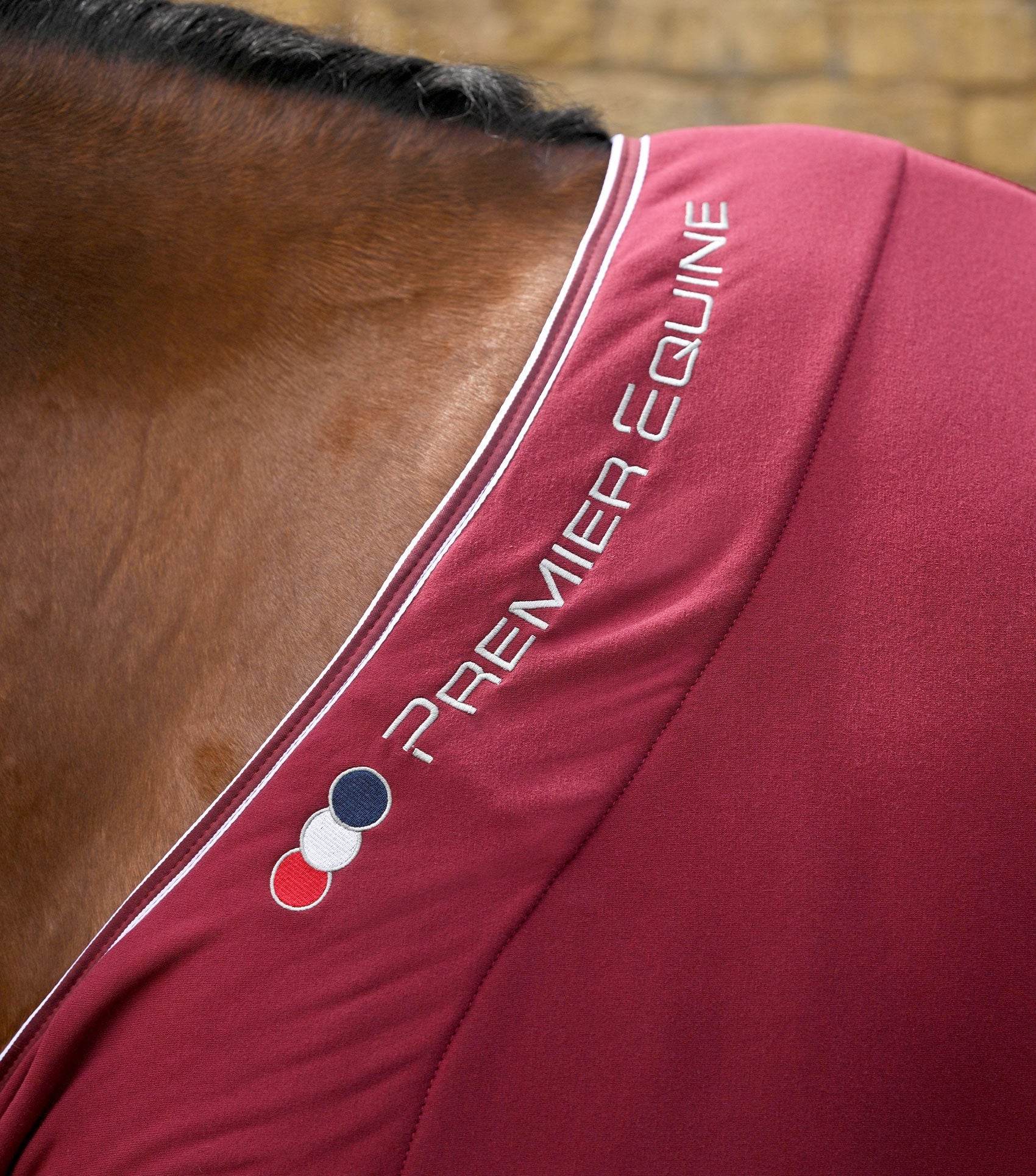 Premier Equine Airtech Horse Cooler Rug Burgundy - N P Equestrian & Pet Supplies Ltd 