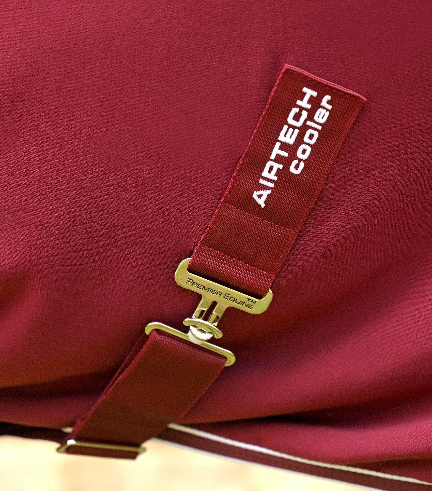 Premier Equine Airtech Horse Cooler Rug Burgundy - N P Equestrian & Pet Supplies Ltd 