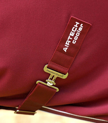 Premier Equine Airtech Horse Cooler Rug Burgundy - N P Equestrian & Pet Supplies Ltd 