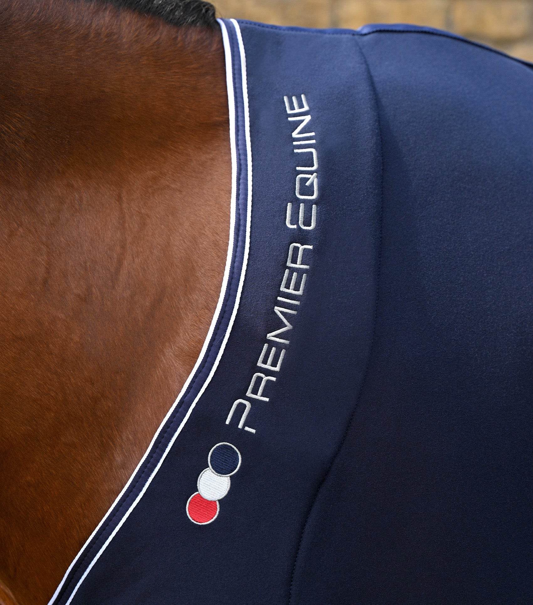 Premier Equine Airtech Horse Cooler Rug Navy - N P Equestrian & Pet Supplies Ltd 