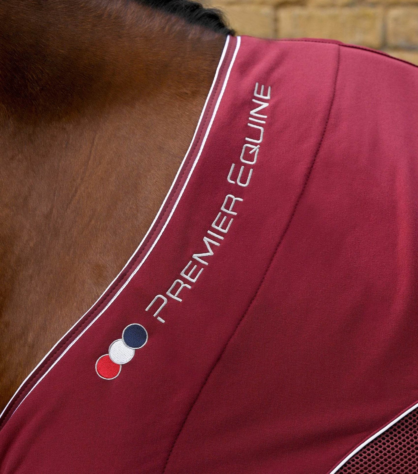 Premier Equine Airtech Mesh Horse Cooler Rug Burgundy - N P Equestrian & Pet Supplies Ltd 