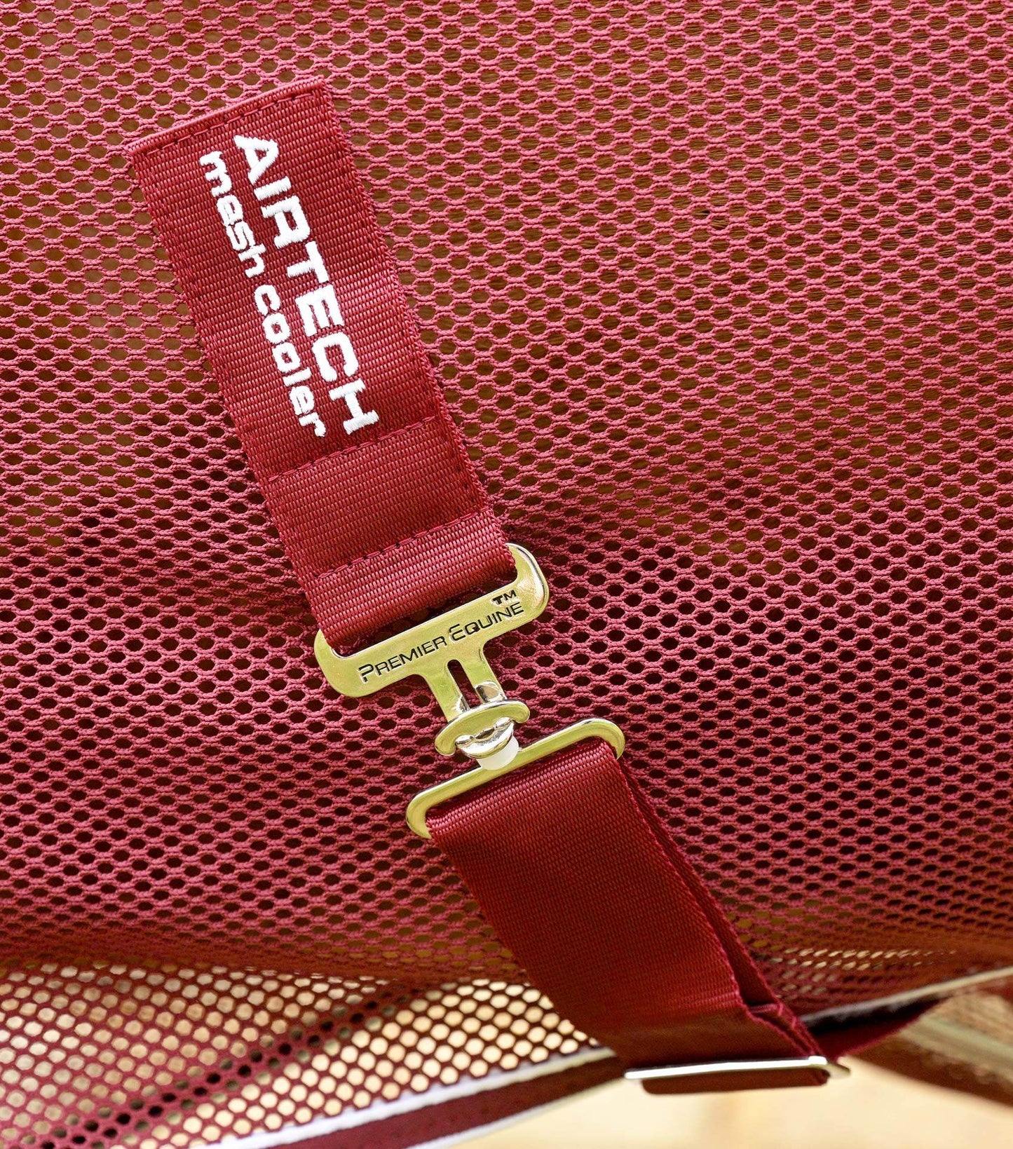 Premier Equine Airtech Mesh Horse Cooler Rug Burgundy - N P Equestrian & Pet Supplies Ltd 