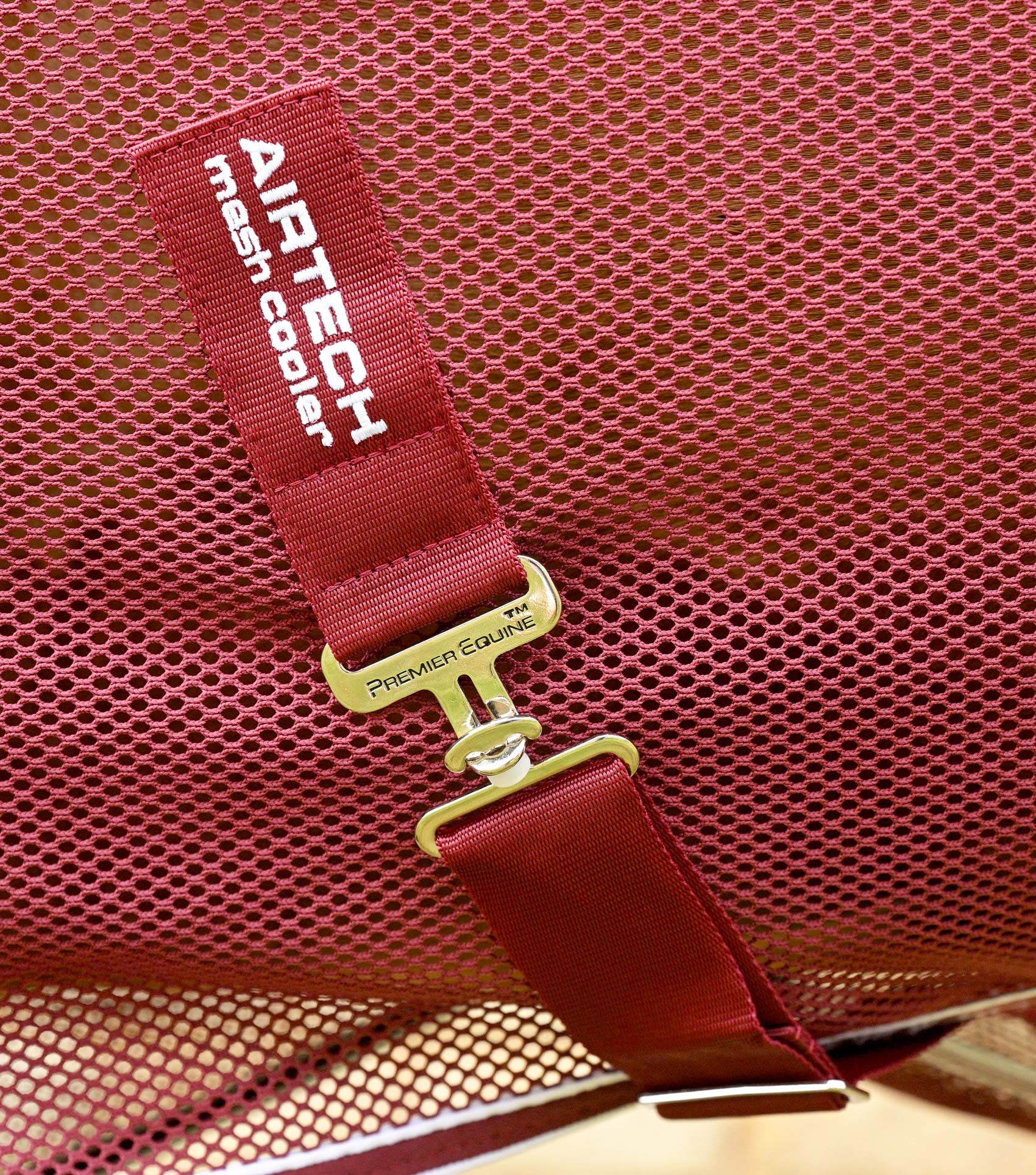 Premier Equine Airtech Mesh Horse Cooler Rug Burgundy - N P Equestrian & Pet Supplies Ltd 