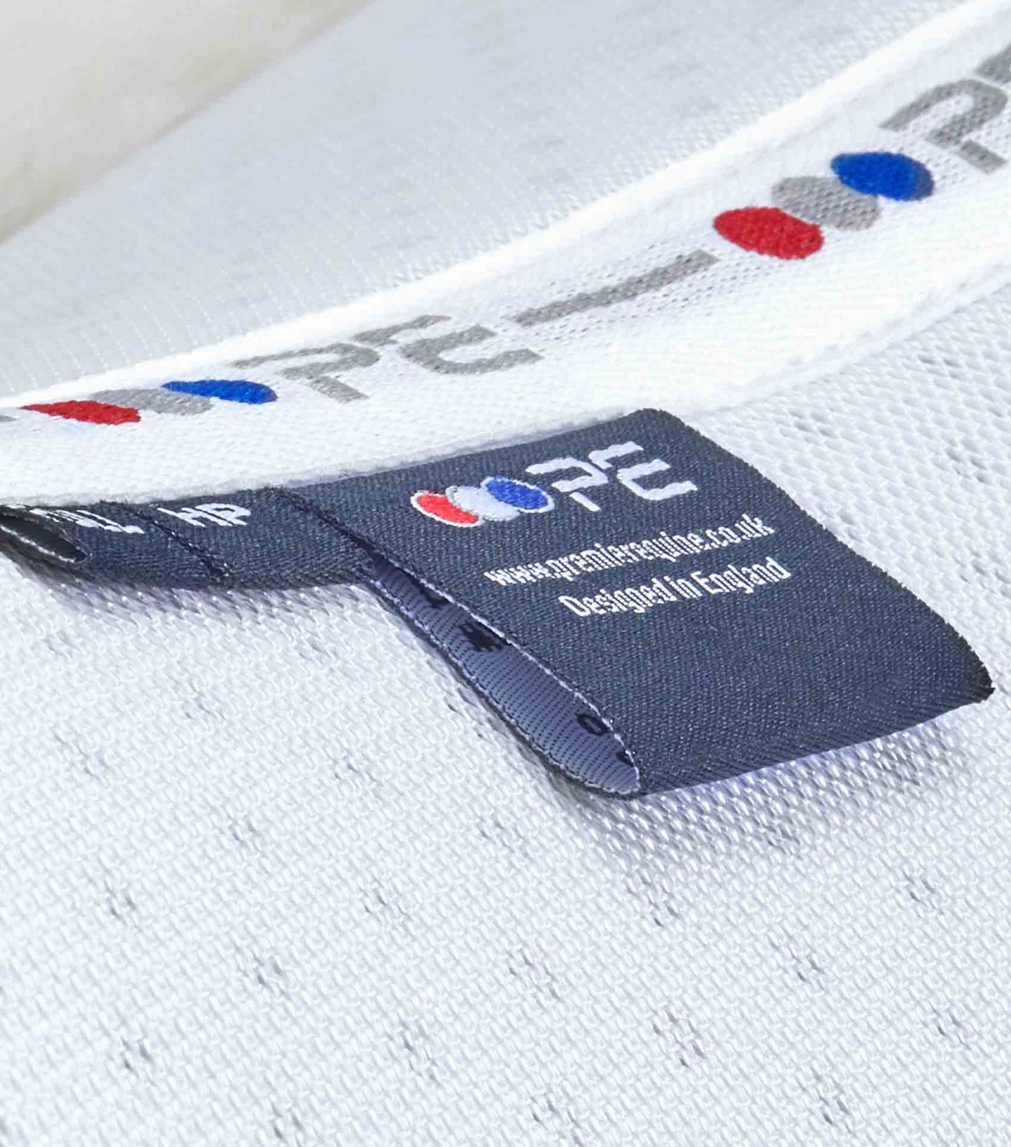 Premier Equine Airtechnology Shockproof Wool Saddle Pad - Half Pad White/Natural Wool
