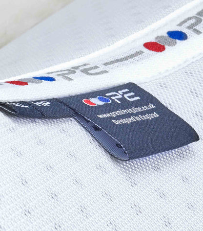 Premier Equine Airtechnology Shockproof Wool Saddle Pad - Half Pad White/Natural Wool