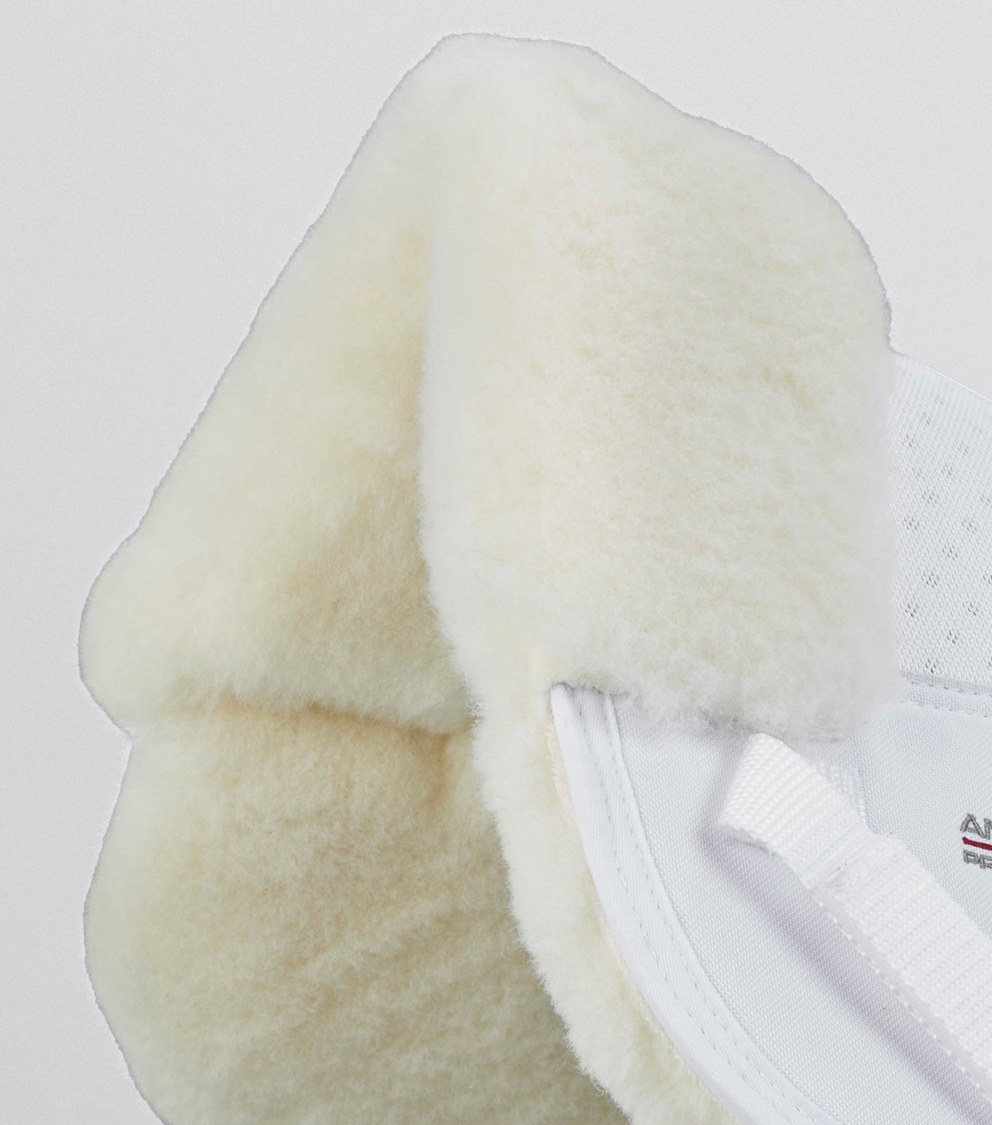 Premier Equine Airtechnology Shockproof Wool Saddle Pad - Half Pad White/Natural Wool