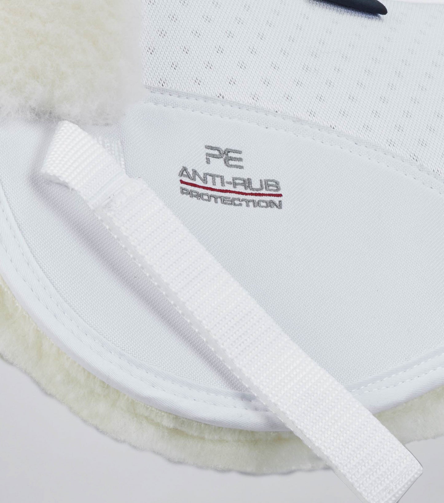 Premier Equine Airtechnology Shockproof Wool Saddle Pad - Half Pad White/Natural Wool