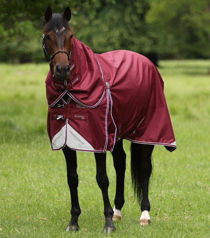 Premier Equine Akoni 0g Turnout Rug with Classic Neck Cover Wine