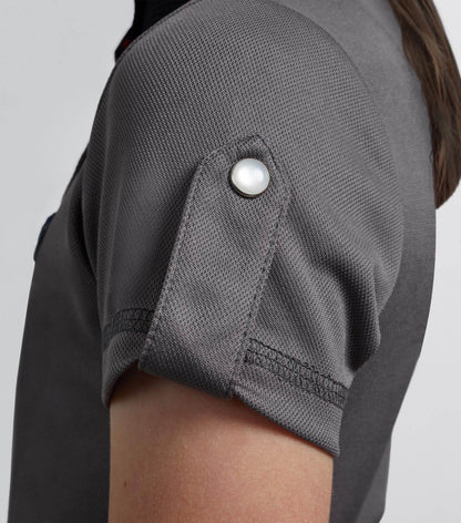 Premier Equine Mini Amia Girl's Technical Short Sleeve Riding Top Grey - N P Equestrian & Pet Supplies Ltd 