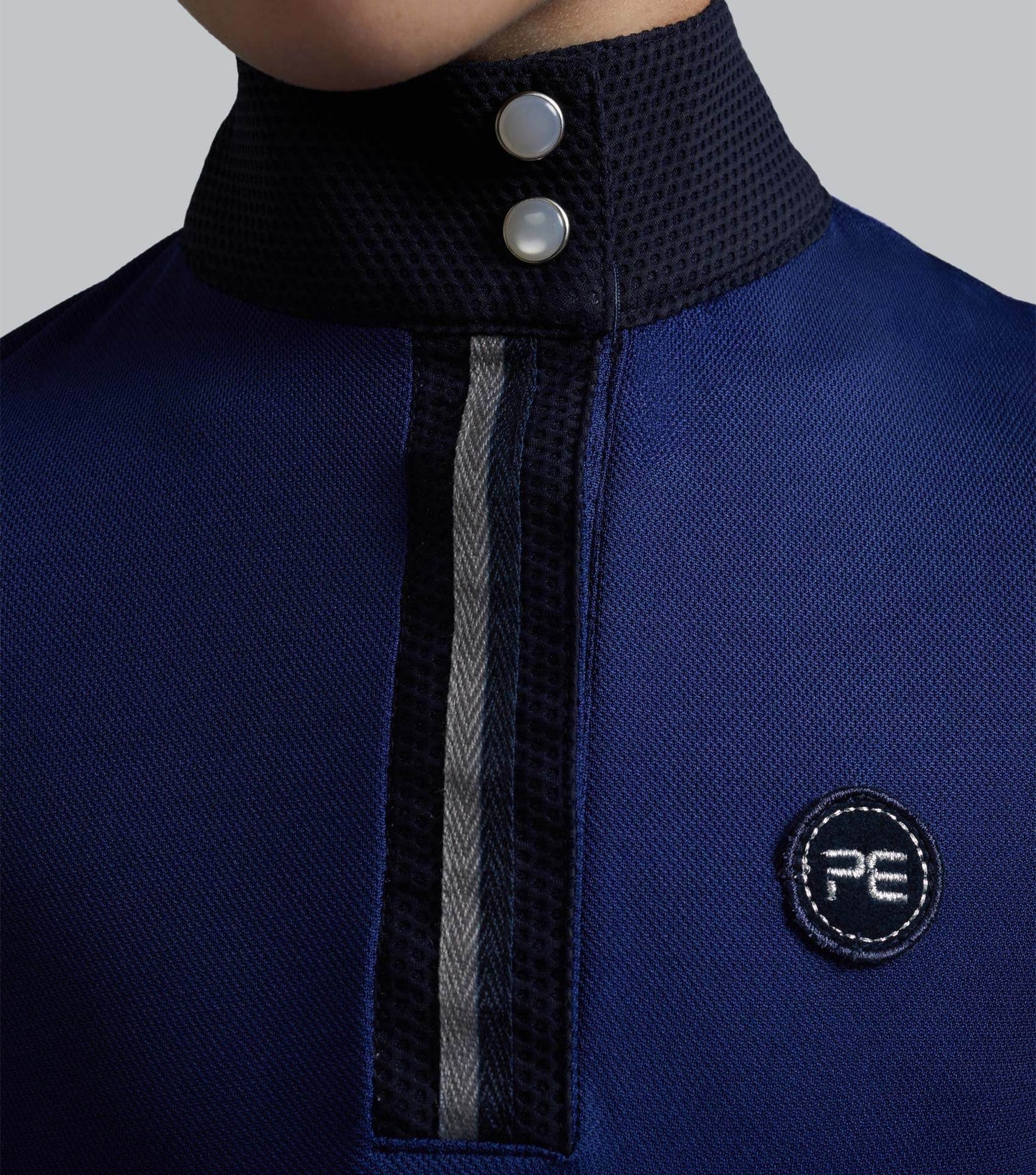 Premier Equine Mini Amia Girl's Technical Short Sleeve Riding Top Navy - N P Equestrian & Pet Supplies Ltd 