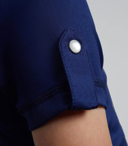 Premier Equine Mini Amia Girl's Technical Short Sleeve Riding Top Navy - N P Equestrian & Pet Supplies Ltd 