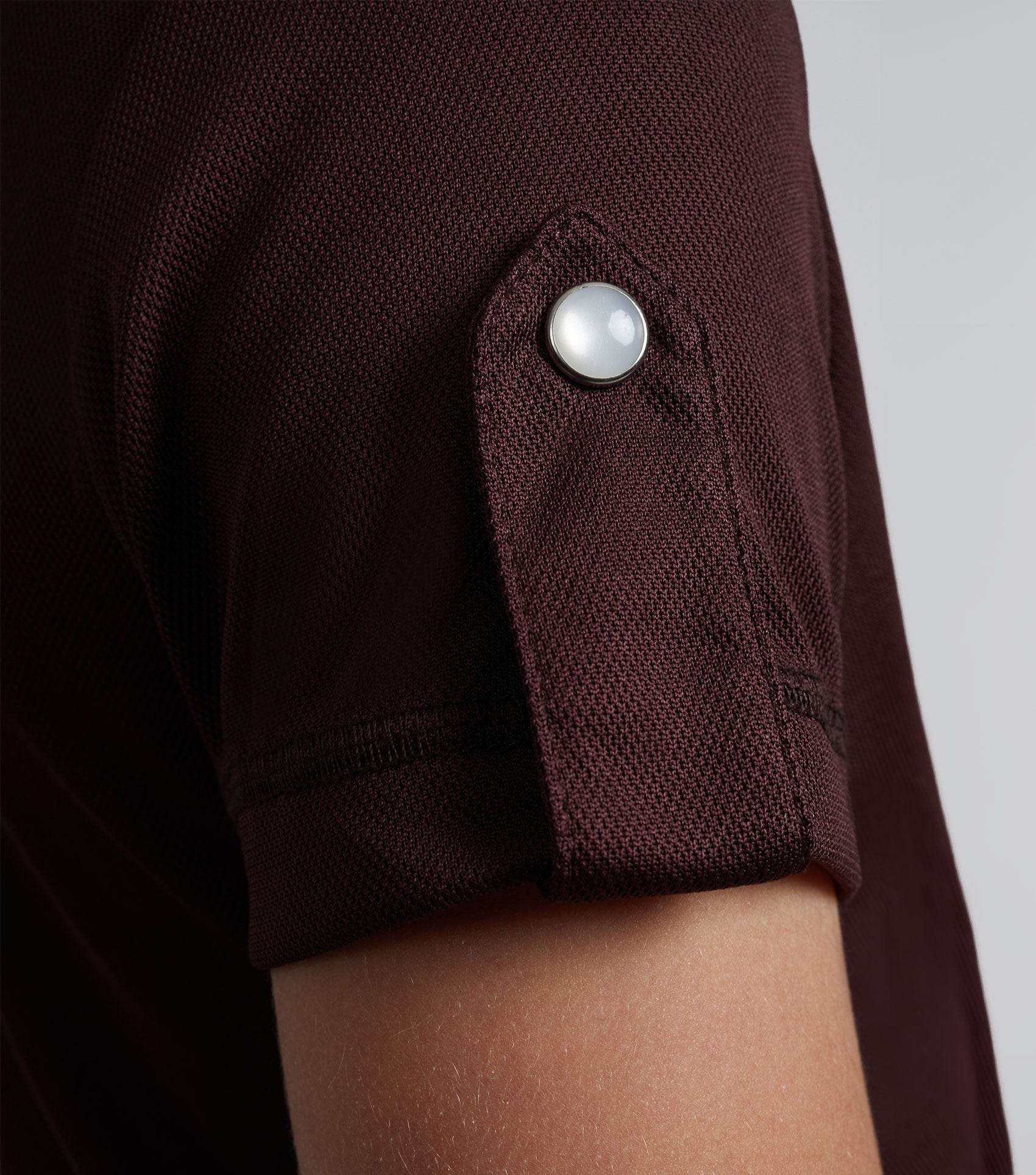 Premier Equine Mini Amia Girl's Technical Short Sleeve Riding Top Wine - N P Equestrian & Pet Supplies Ltd 