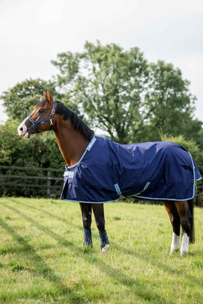 Bucas 150g Atlantic Exclusive Turnout Rug with Neck - Navy/Blue