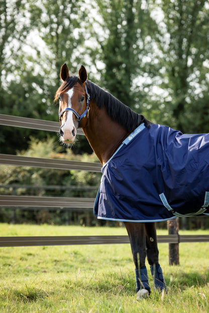 Bucas Atlantic Exclusive Medium 200g Turnout Rug - Navy & Blue