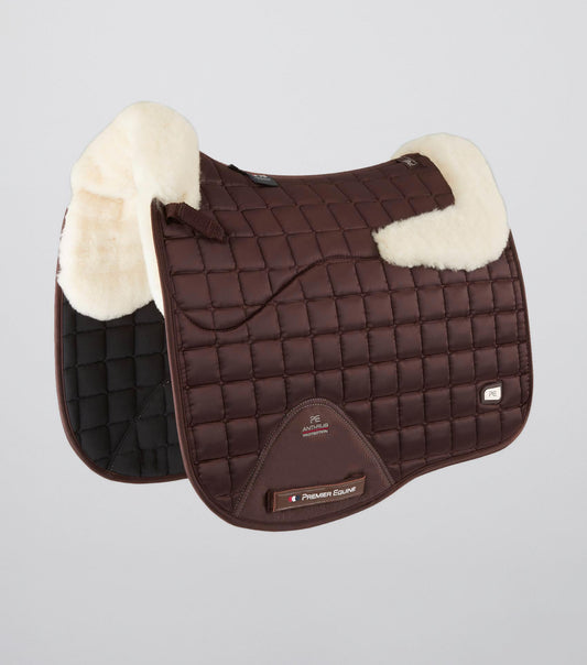 Premier Equine Atlantis CC Satin Wool Dressage Square Brown/Natural Wool