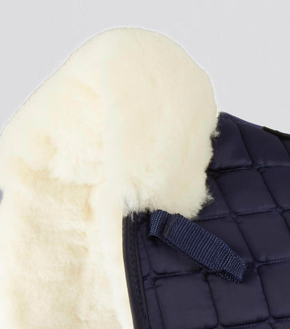 Premier Equine Atlantis CC Satin Wool Dressage Square Navy/Natural Wool