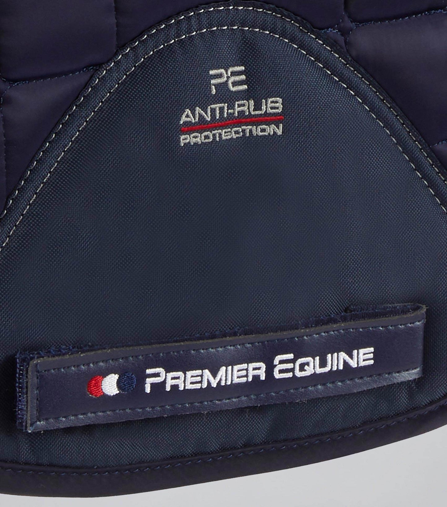 Premier Equine Atlantis CC Satin Wool Dressage Square Navy/Natural Wool