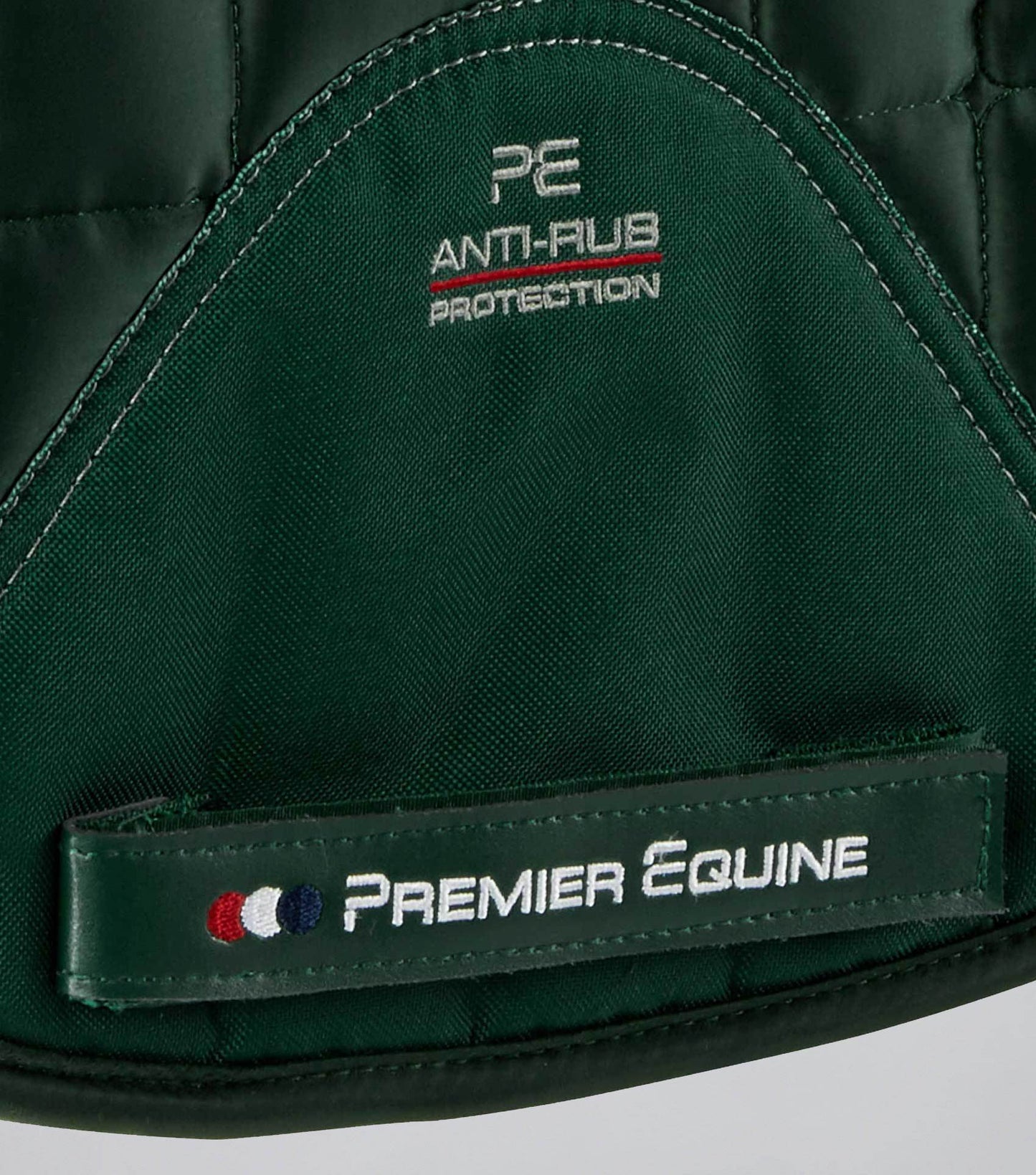 Premier Equine Atlantis CC Satin Wool Dressage Square Olive/Black Wool
