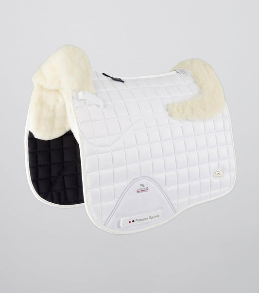 Premier Equine Atlantis CC Satin Wool Dressage Square White/Natural Wool