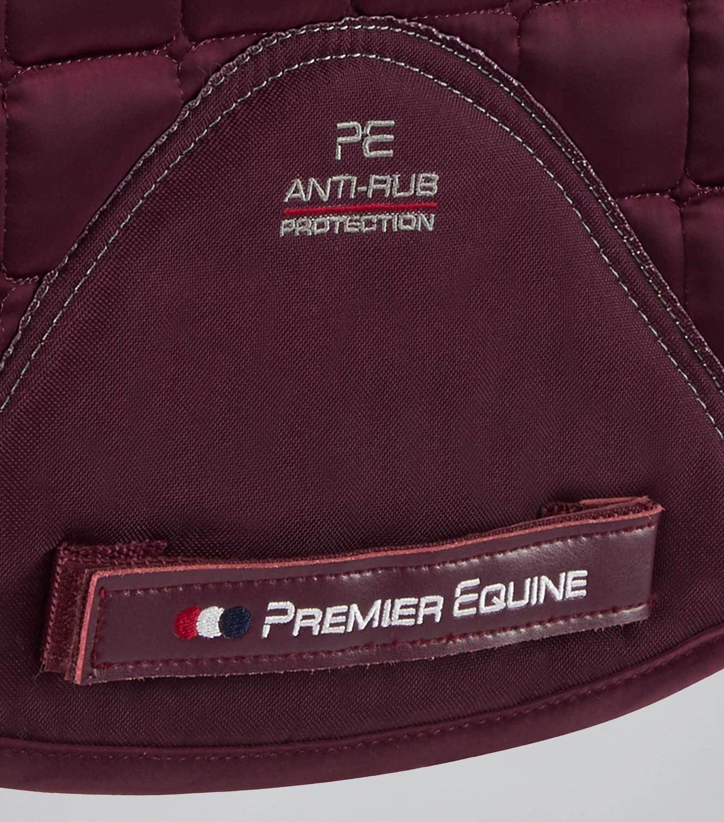 Premier Equine Atlantis CC Satin Wool Dressage Square Wine/Black Wool