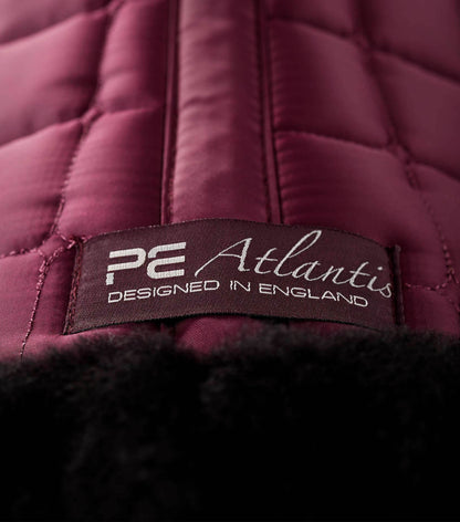 Premier Equine Atlantis CC Satin Wool Dressage Square Wine/Black Wool