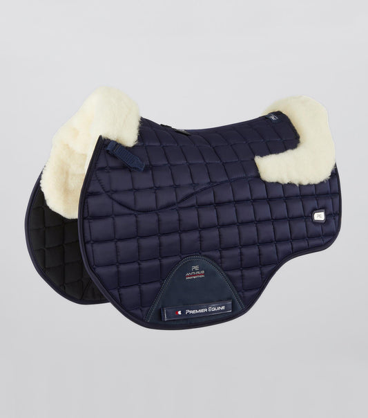 Premier Equine Atlantis CC Satin Wool GP/Jump Square Navy/Natural Wool