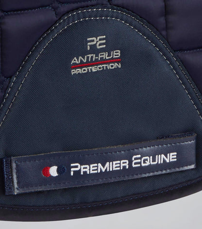 Premier Equine Atlantis CC Satin Wool GP/Jump Square Navy/Natural Wool