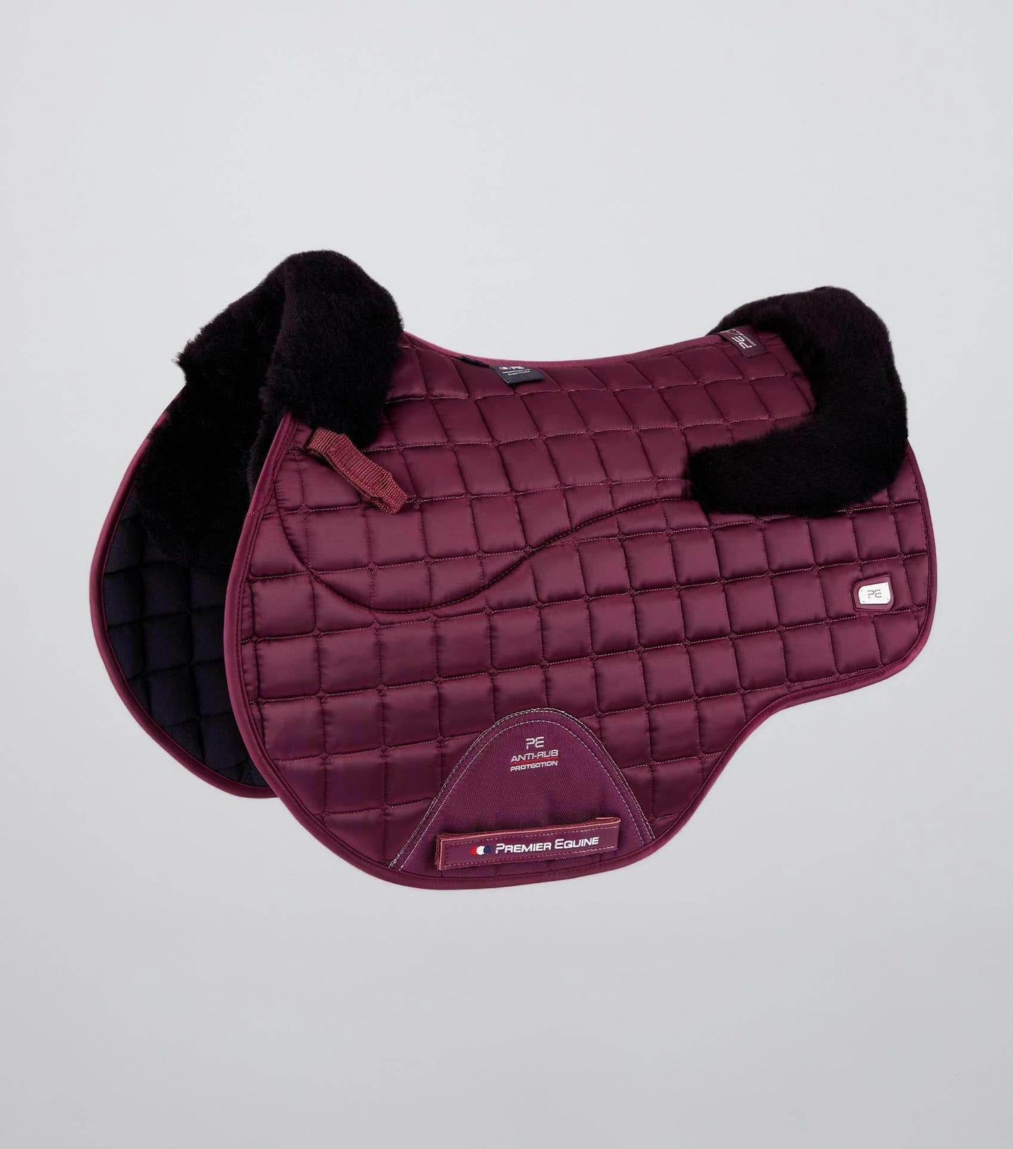 Premier Equine Atlantis CC Satin Wool GP/Jump Square Wine/Black Wool