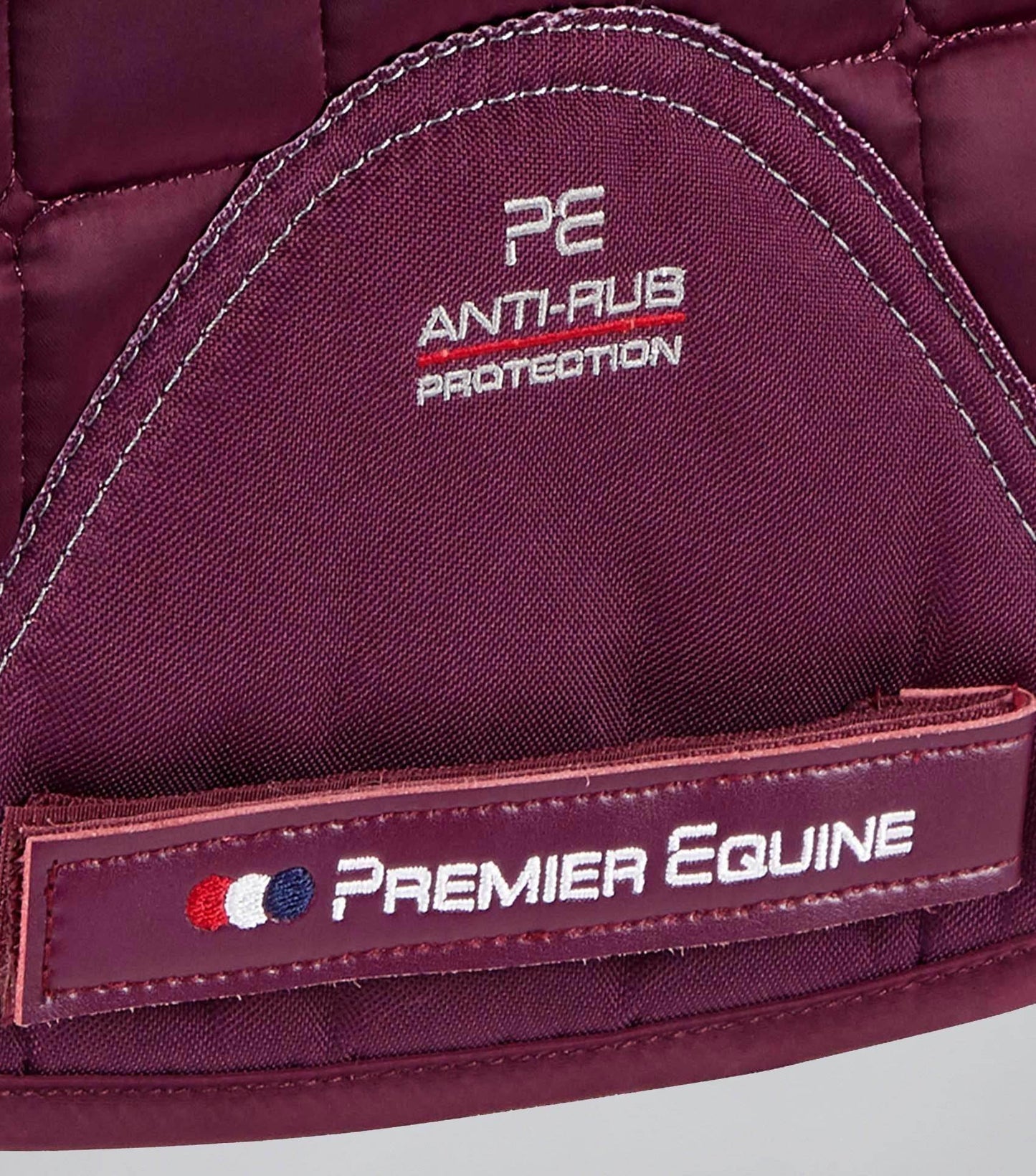 Premier Equine Atlantis CC Satin Wool GP/Jump Square Wine/Black Wool
