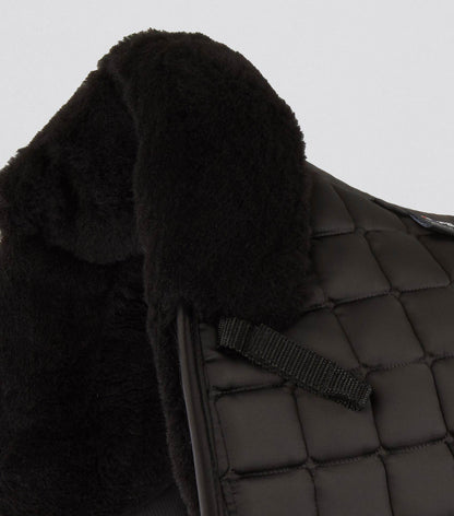 Premier Equine Atlantis CC Satin Wool Dressage Square Black/Black Wool
