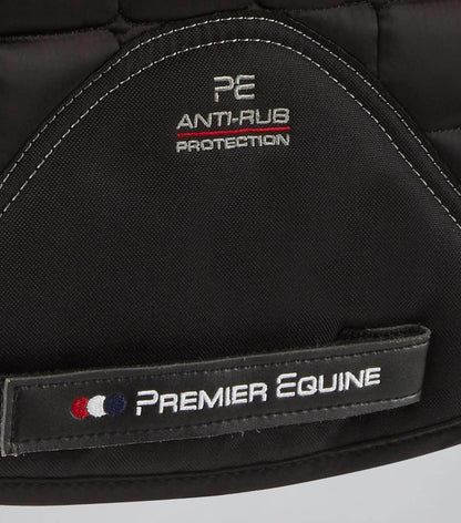 Premier Equine Atlantis CC Satin Wool Dressage Square Black/Black Wool