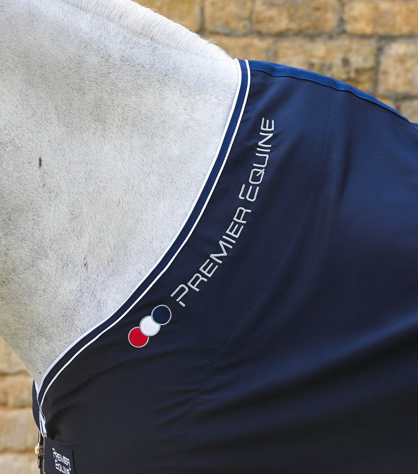 Premier Equine Atlas Horse Cooler Rug Navy - N P Equestrian & Pet Supplies Ltd 