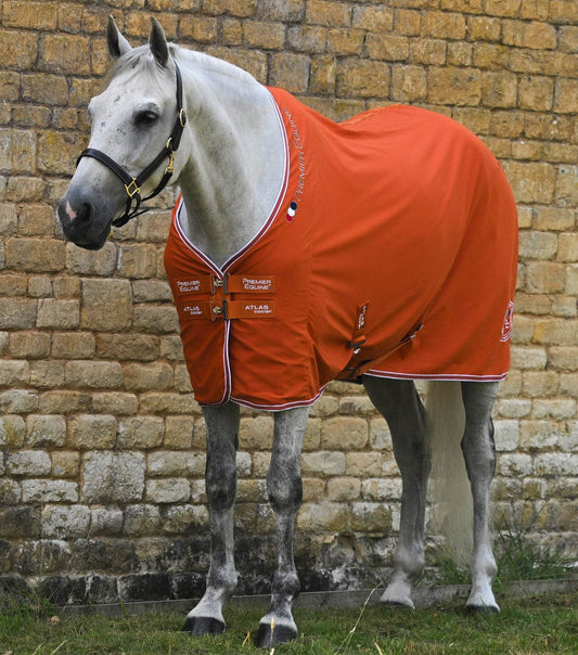 Premier Equine Atlas Horse Cooler Rug Burnt Orange - N P Equestrian & Pet Supplies Ltd 
